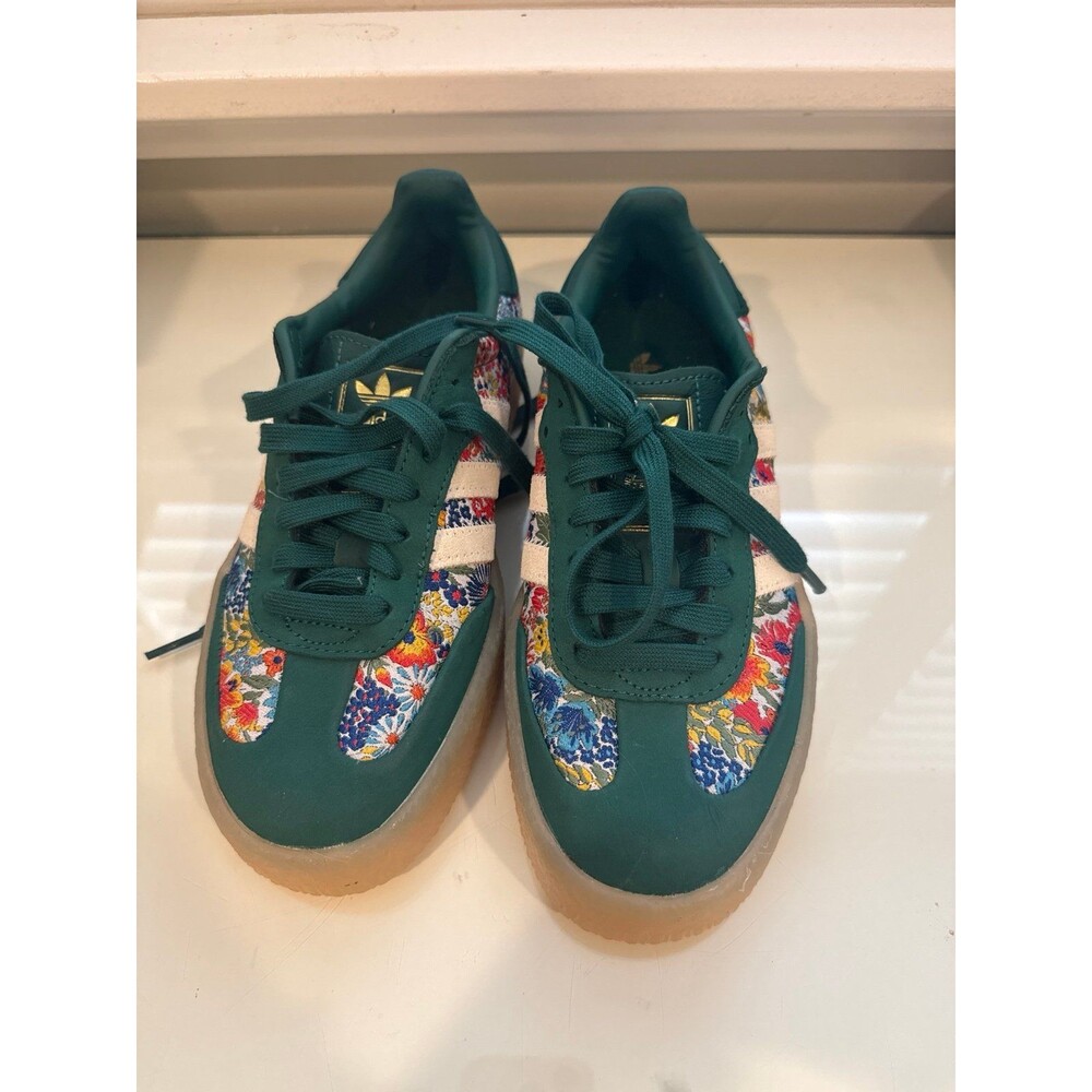 Adidas X LIBERTY london  green floral shoes NWOB - Picture 2 of 6